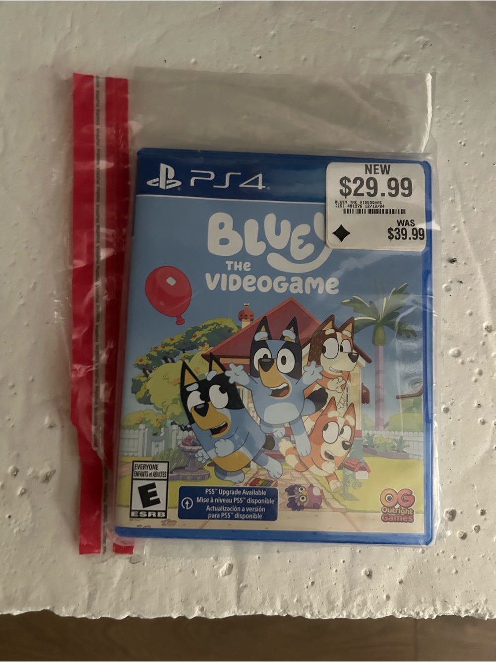 Sony PS4 Bluey The Videogame - Blue Cover